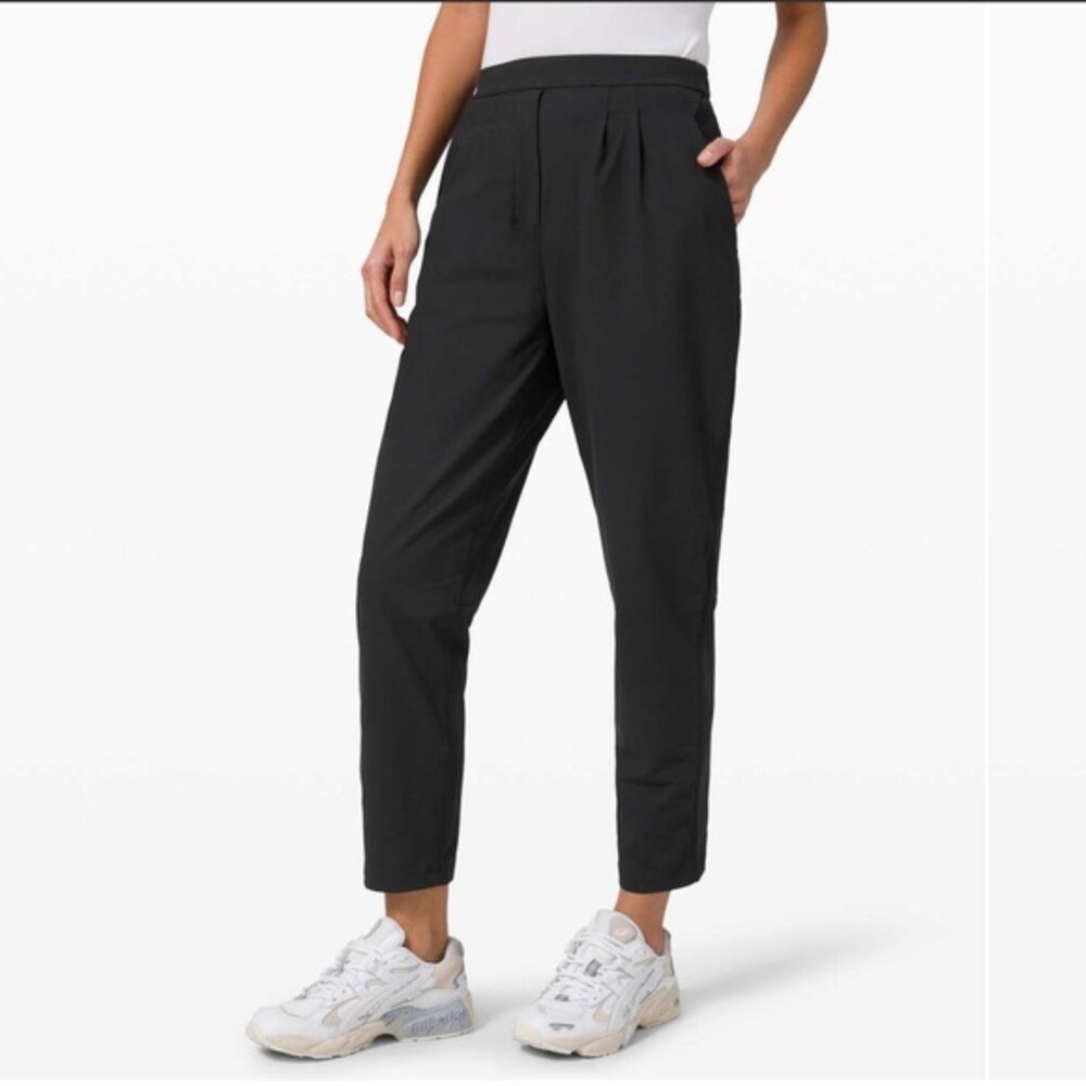 lululemon athletica Black Essential High Rise Trouser Ankle Pants
